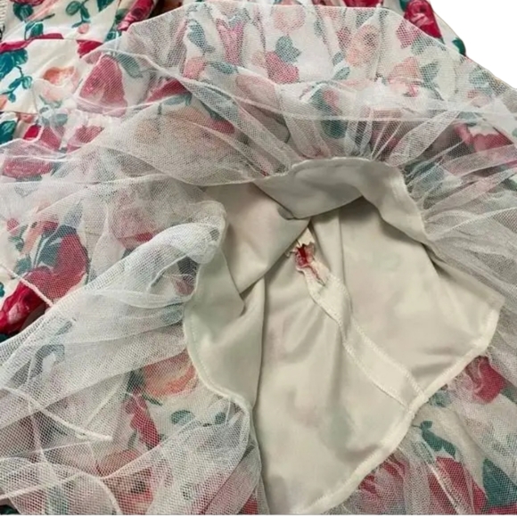 NWT TORRID FLORAL  DRESS WITH BROWN BRAIDED BELT SZ. 26 - Picture 5 of 8